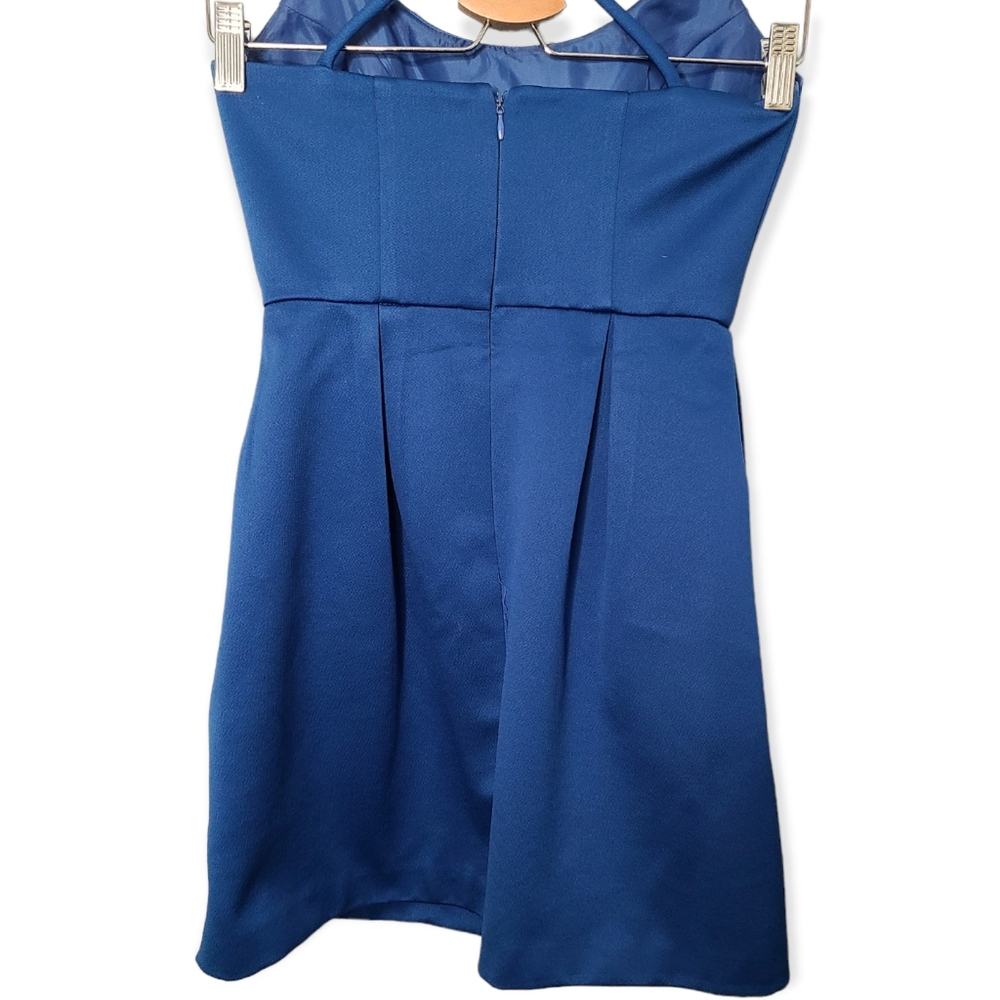 Topshop Scoop Cross Strap Back Prom Dress - Picture 6 of 9